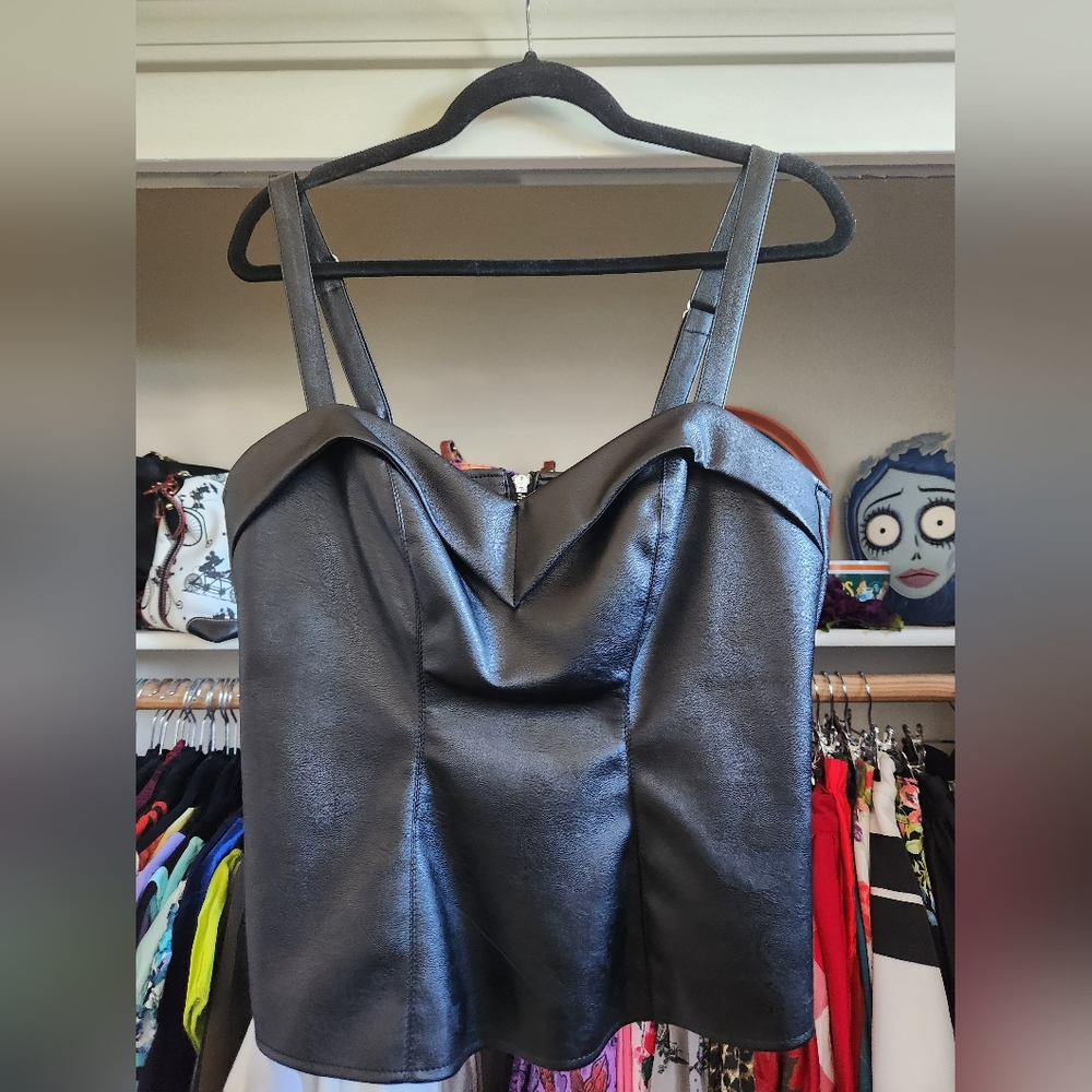 Vixen by micheline Pitt leather maneater top